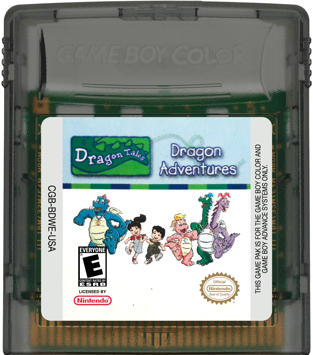 Dragon Tales - Dragon Adventures Cartridge Label