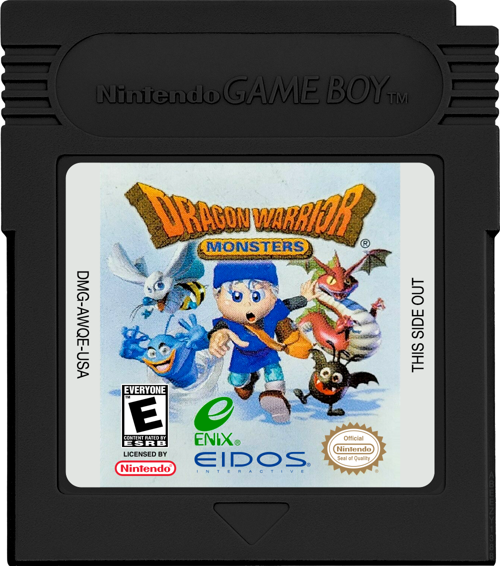 Dragon Warrior Monsters Cartridge Label