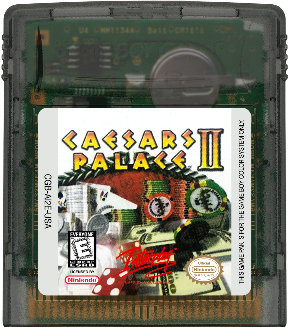 Caesars Palace II Cartridge Label