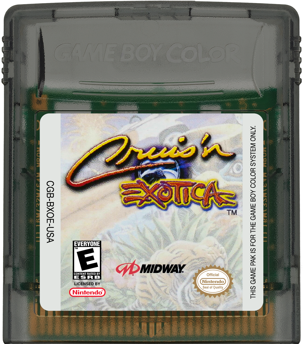 Cruis'n Exotica Cartridge Label