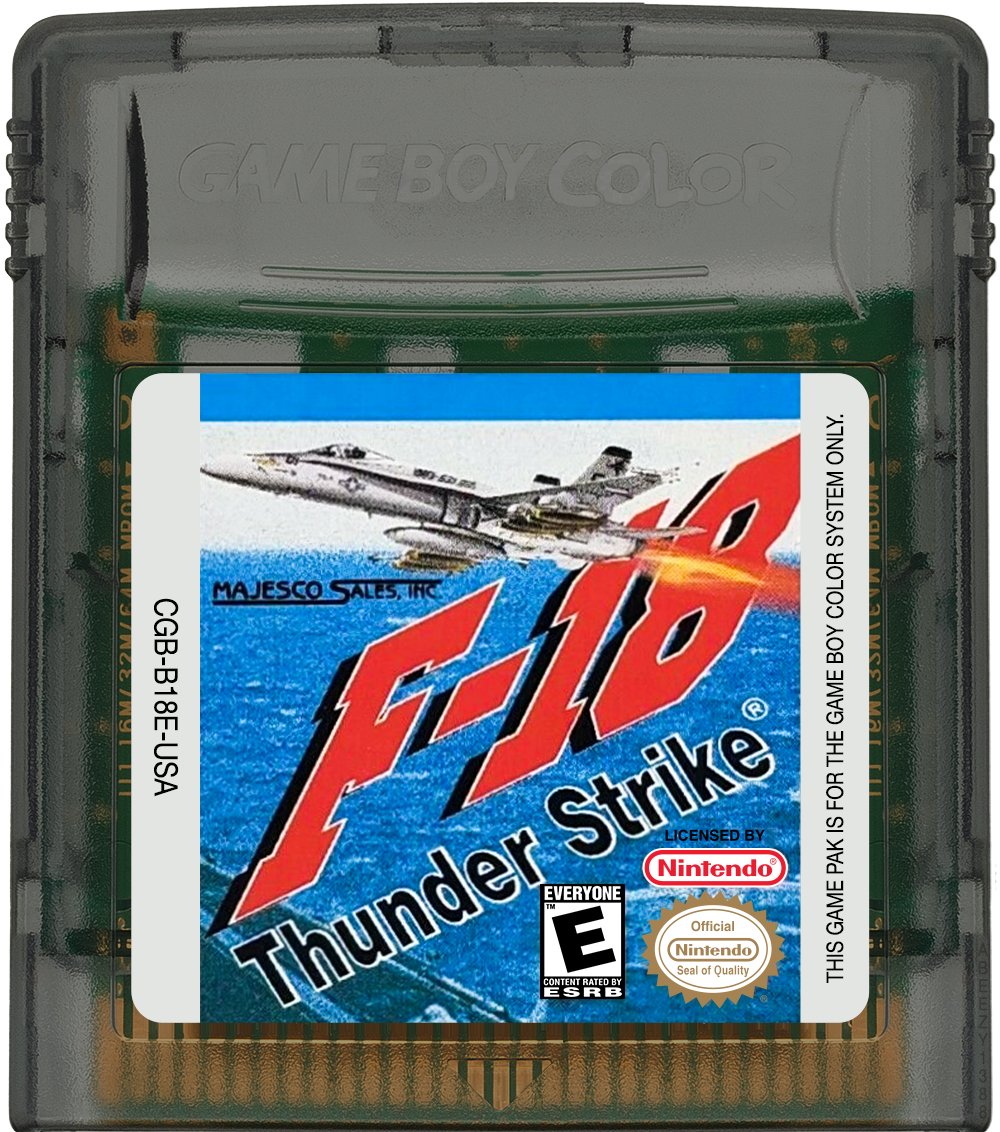 F-18 Thunder Strike Cartridge Label