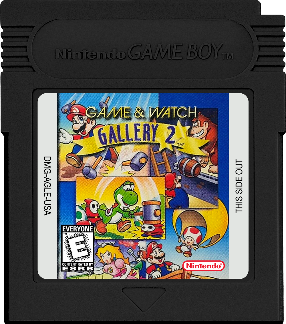 Game &amp; Watch Gallery 2 Cartridge Label
