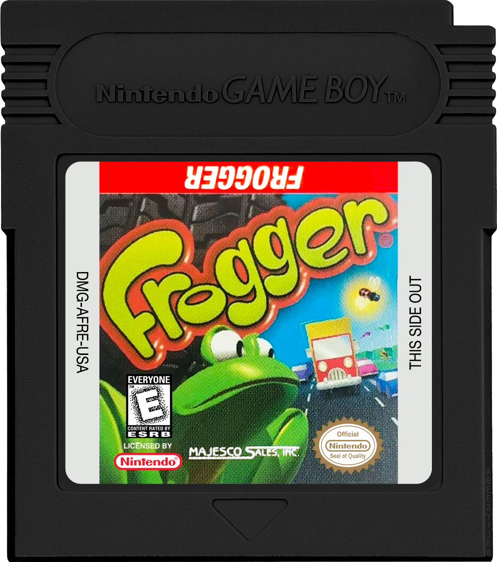 Frogger Cartridge Label