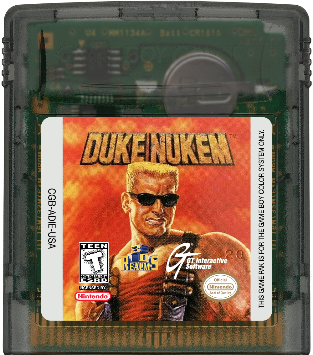 Duke Nukem Cartridge Label