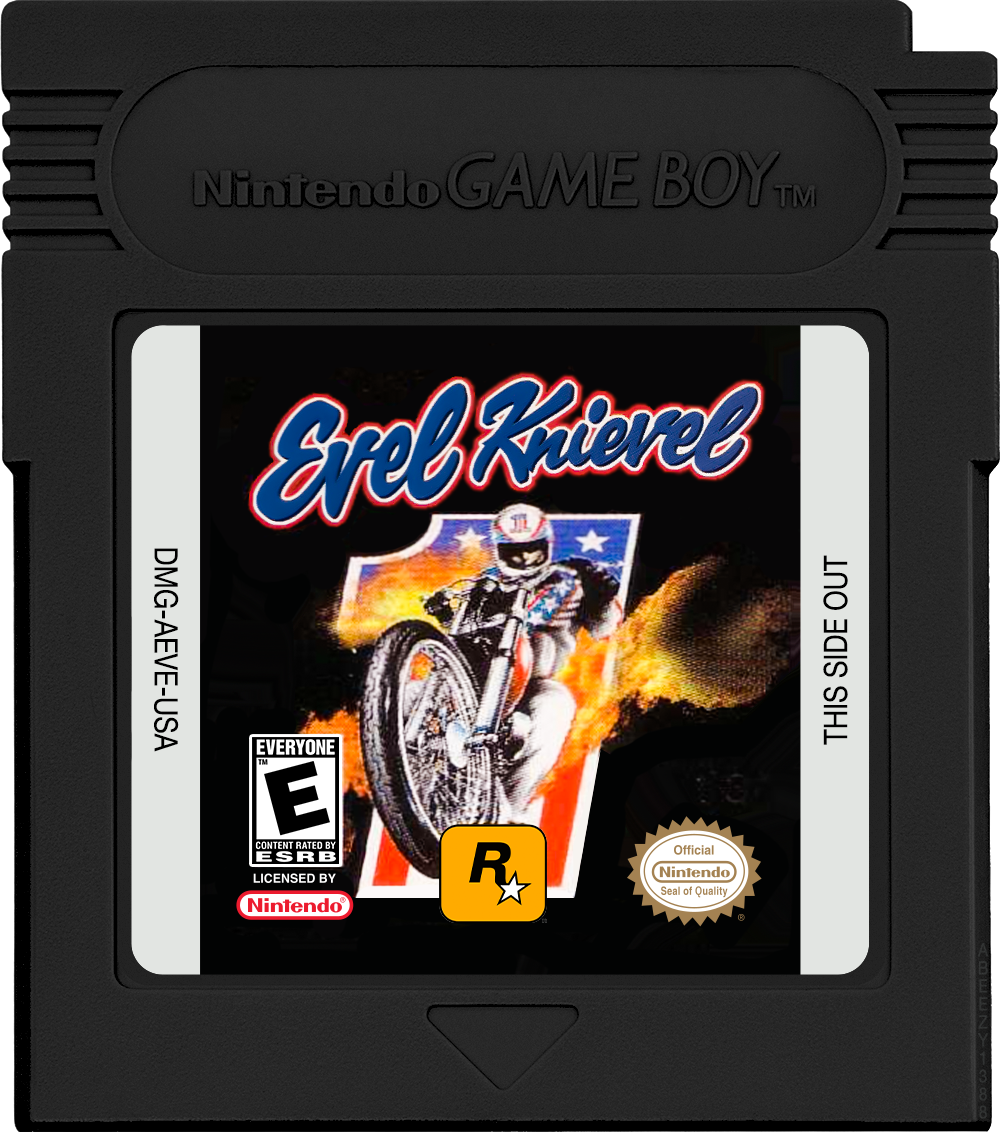 Evel Knievel Cartridge Label