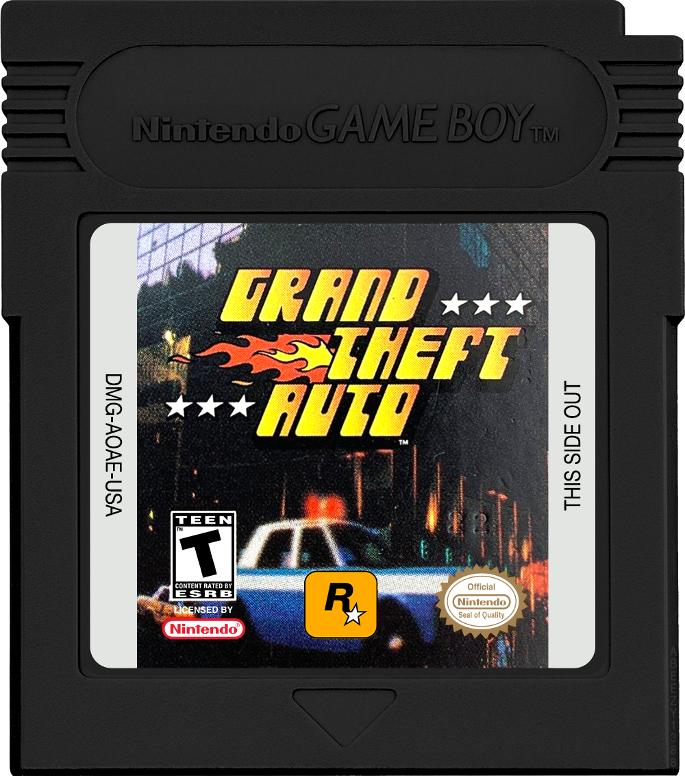 Grand Theft Auto Cartridge Label