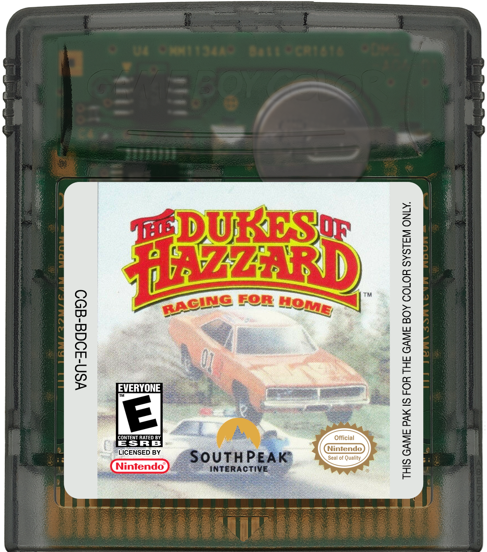 Dukes of Hazzard, The - Racing for Home Cartridge Label
