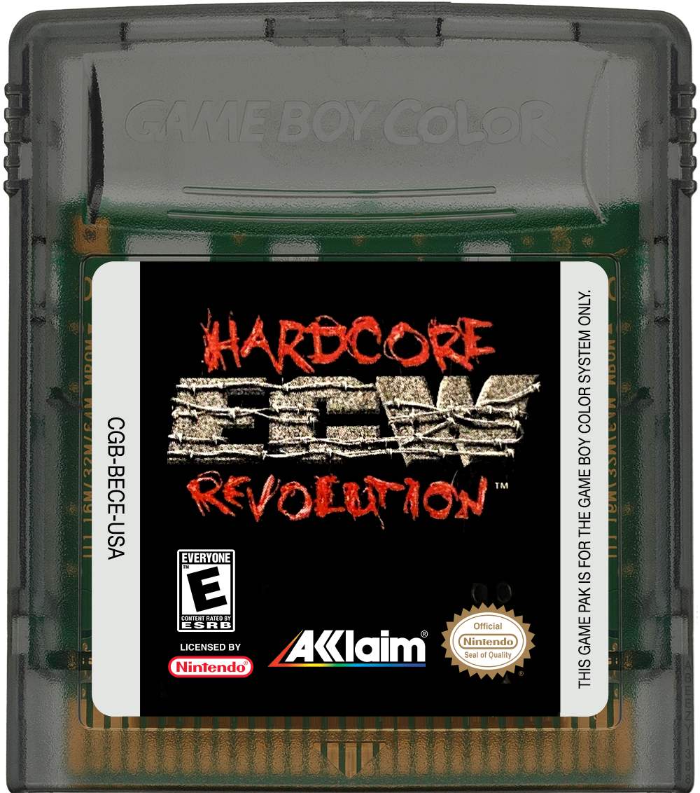 ECW Hardcore Revolution Cartridge Label