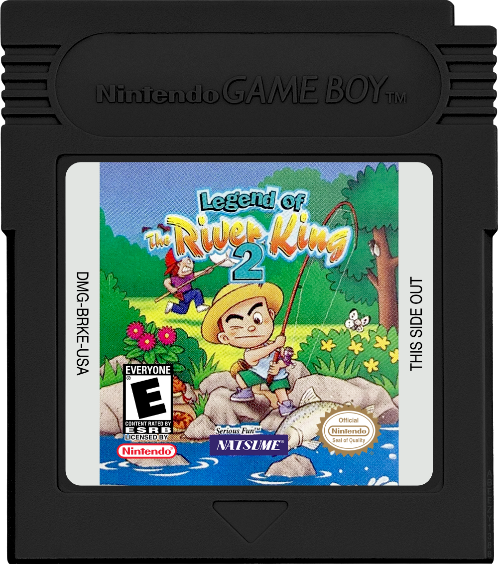 Legend of the River King 2 Cartridge Label