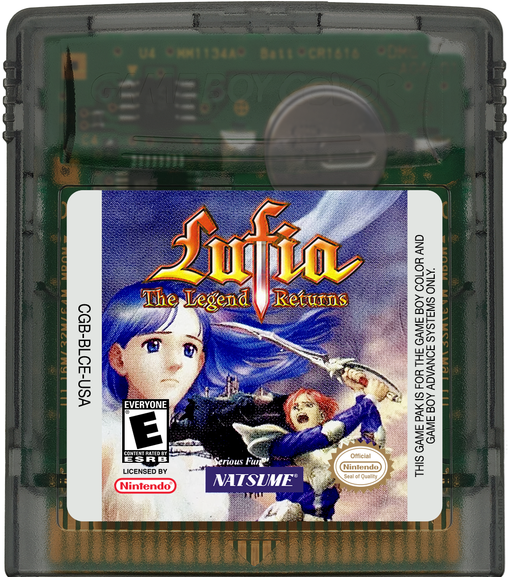 Lufia - The Legend Returns Cartridge Label