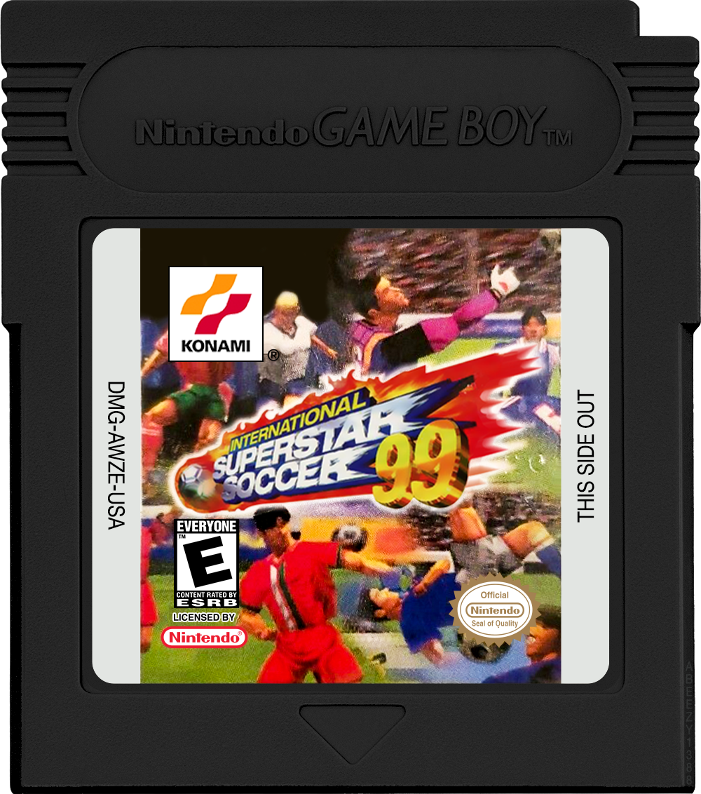 International Superstar Soccer 99 Cartridge Label