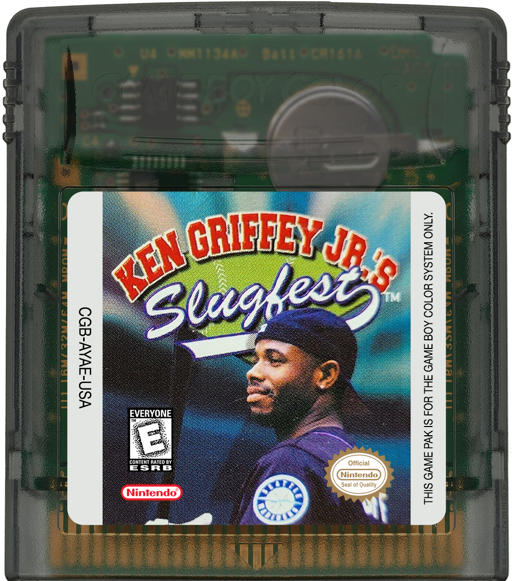Ken Griffey Jr.'s Slugfest Cartridge Label