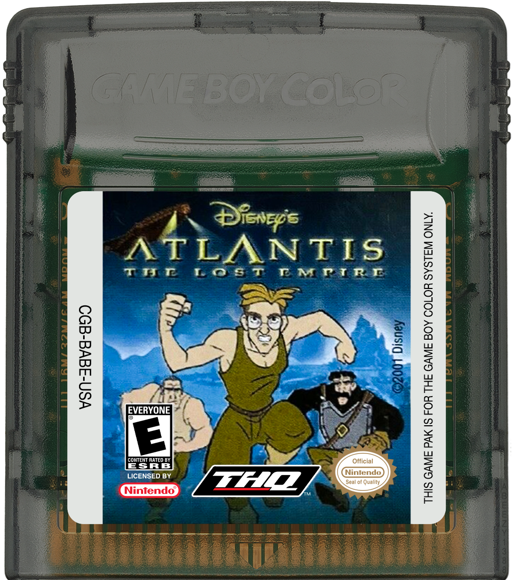 Atlantis - The Lost Empire Cartridge Label