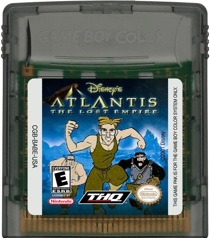 Atlantis - The Lost Empire Cartridge Label