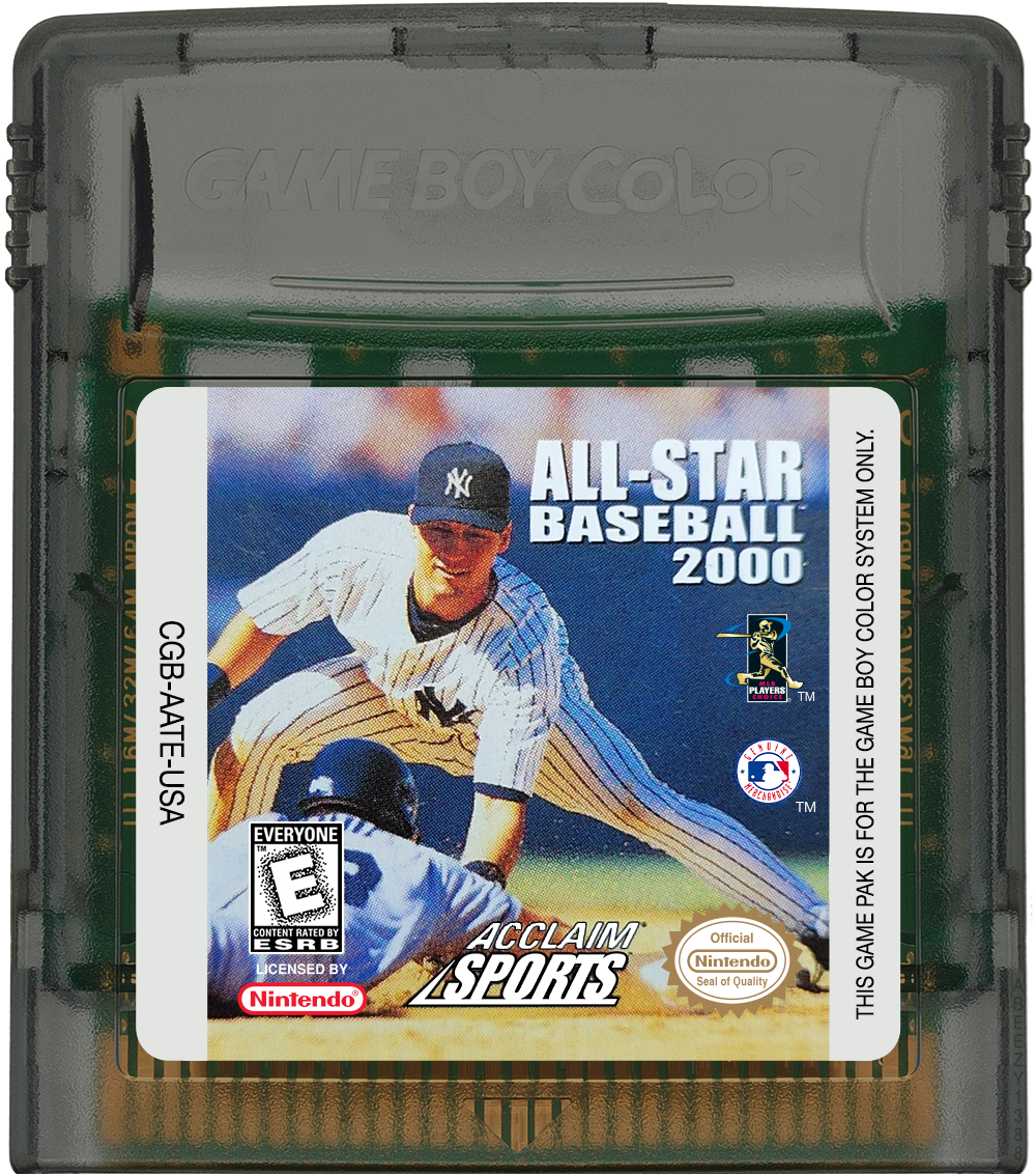 All-Star Baseball 2000 Cartridge Label