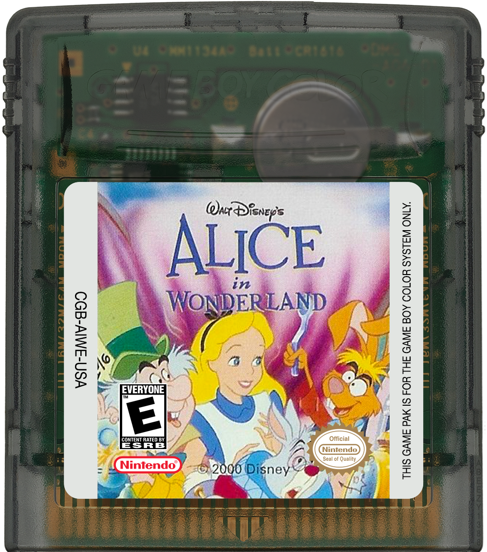 Alice in Wonderland Cartridge Label
