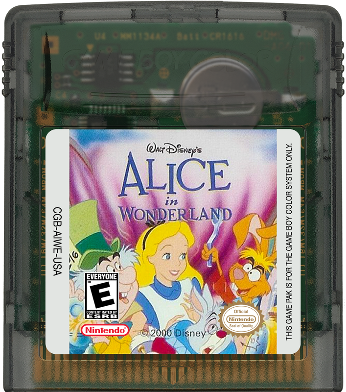 Alice in Wonderland Cartridge Label