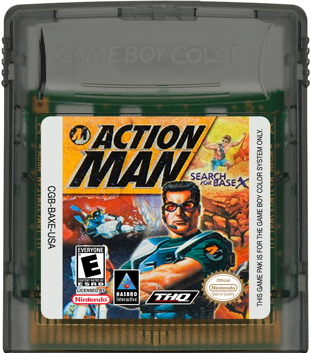 Action Man - Search for Base X Cartridge Label