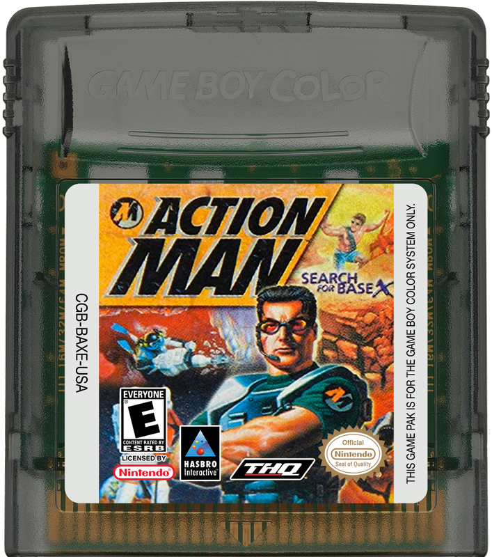 Action Man - Search for Base X Cartridge Label