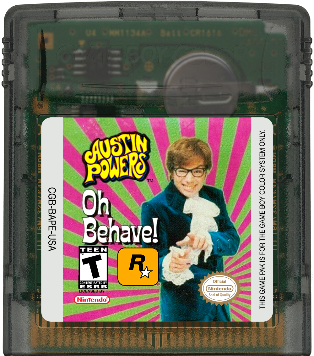 Austin Powers - Oh, Behave! Cartridge Label