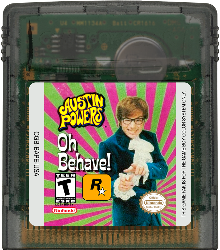 Austin Powers - Oh, Behave! Cartridge Label