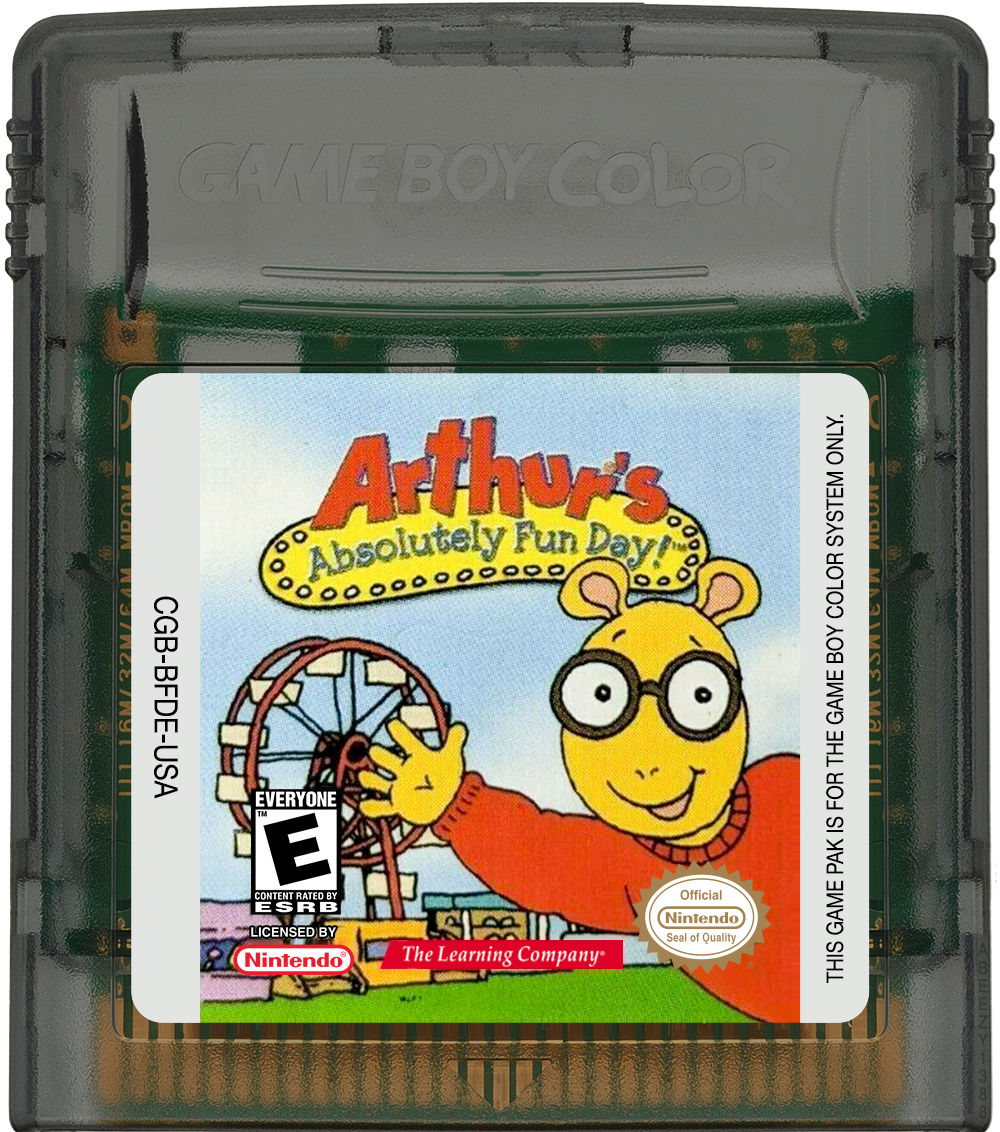 Arthur's Absolutely Fun Day! Cartridge Label