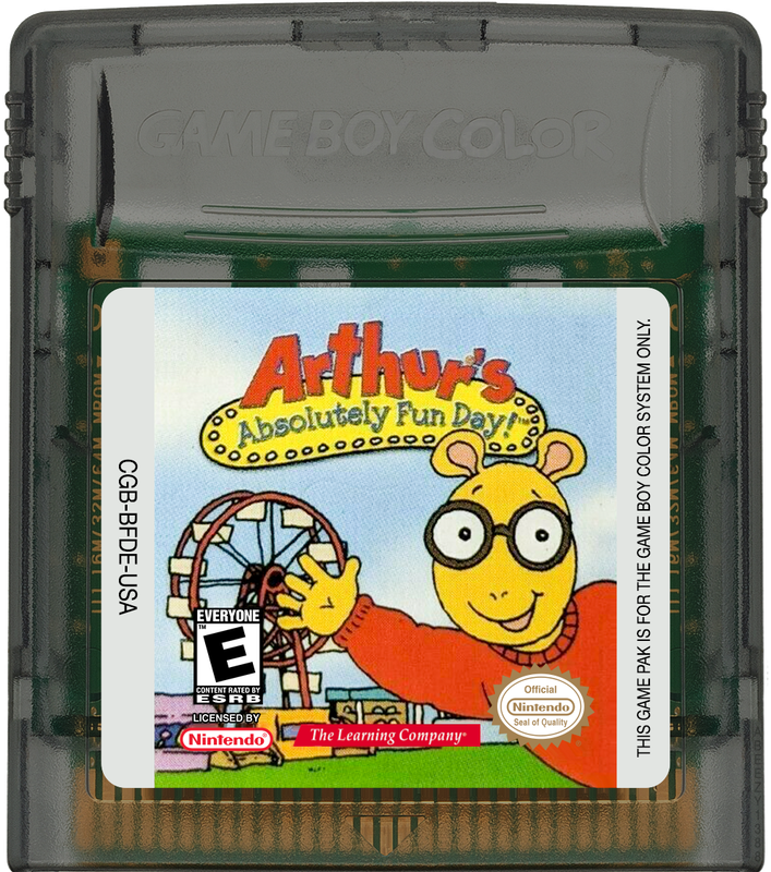 Arthur's Absolutely Fun Day! Cartridge Label