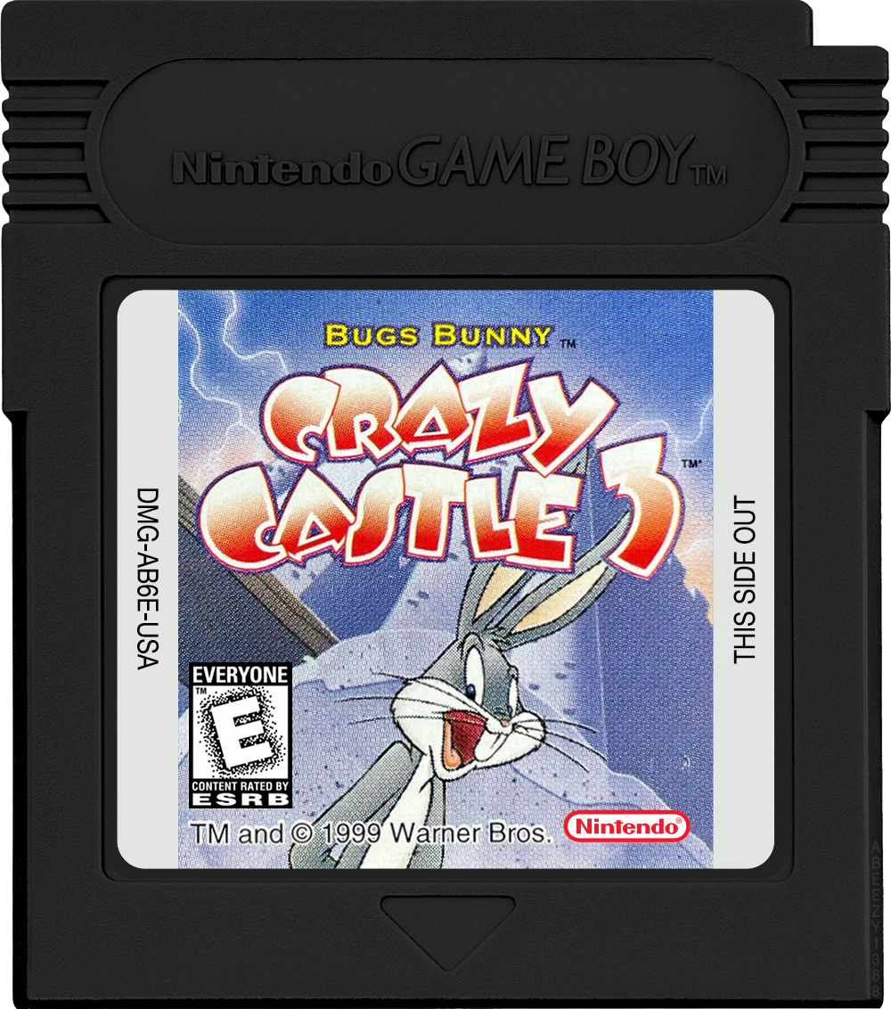 Bugs Bunny - Crazy Castle 3 Cartridge Label