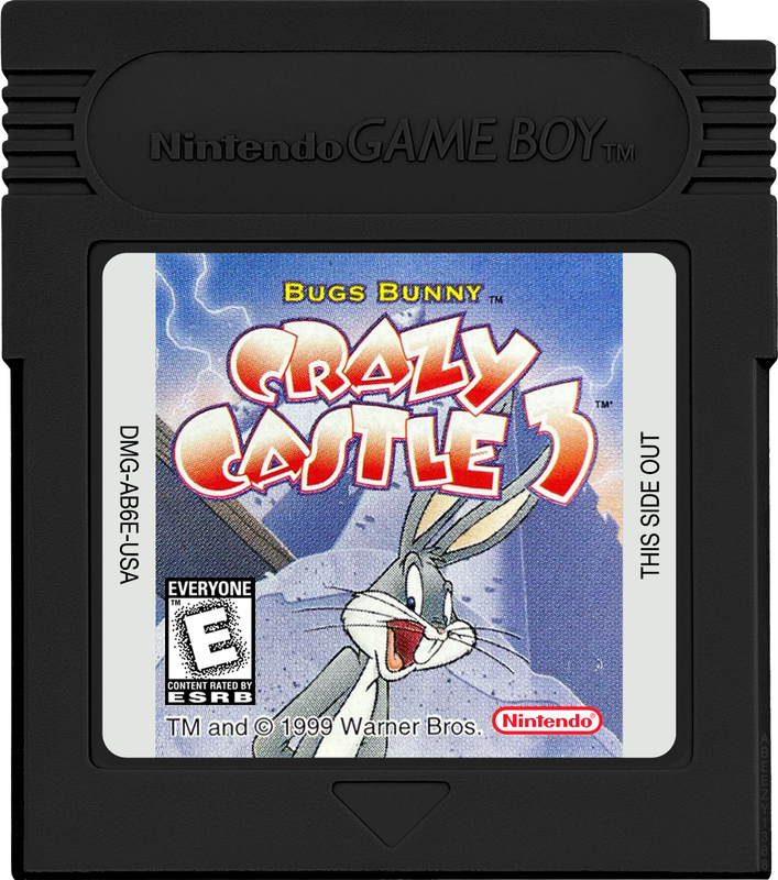 Bugs Bunny - Crazy Castle 3 Cartridge Label