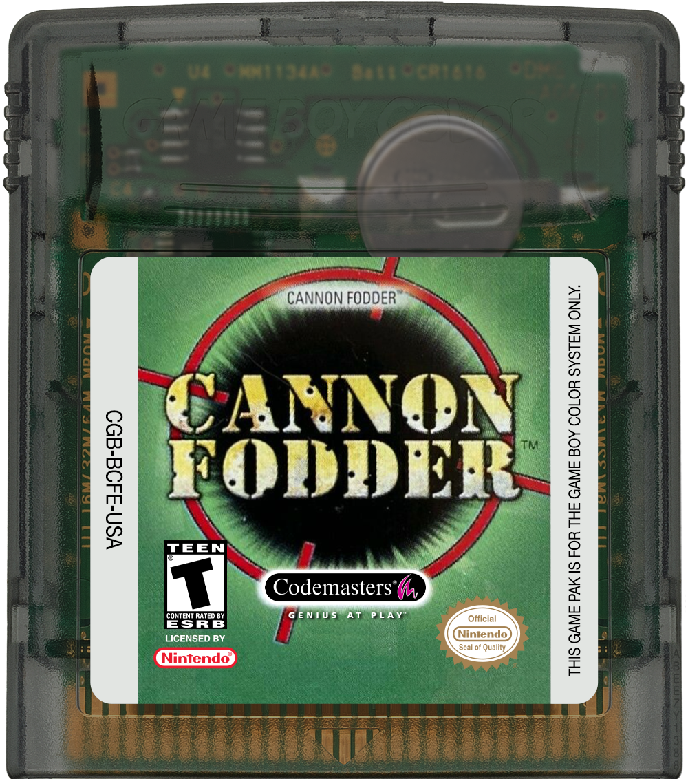 Cannon Fodder Cartridge Label