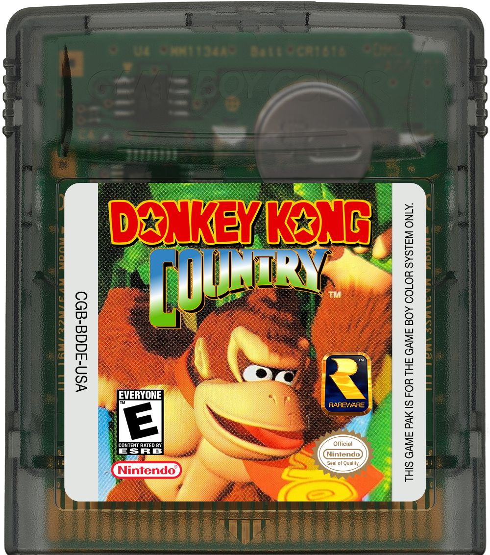Donkey Kong Country Cartridge Label
