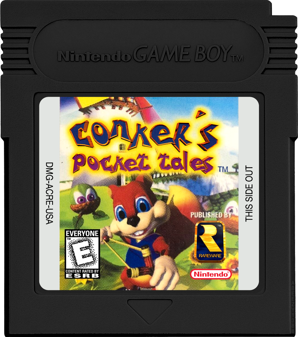 Conker's Pocket Tales Cartridge Label