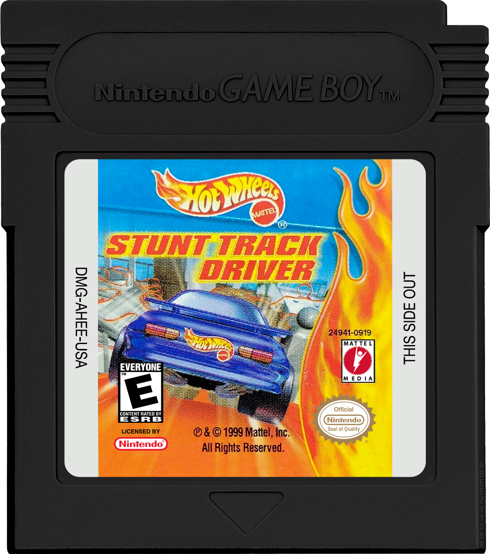 Hot Wheels - Stunt Track Driver Cartridge Label