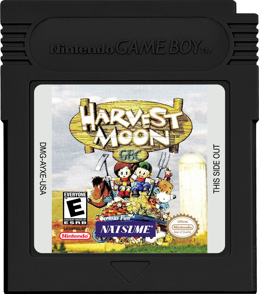 Harvest Moon GBC Cartridge Label