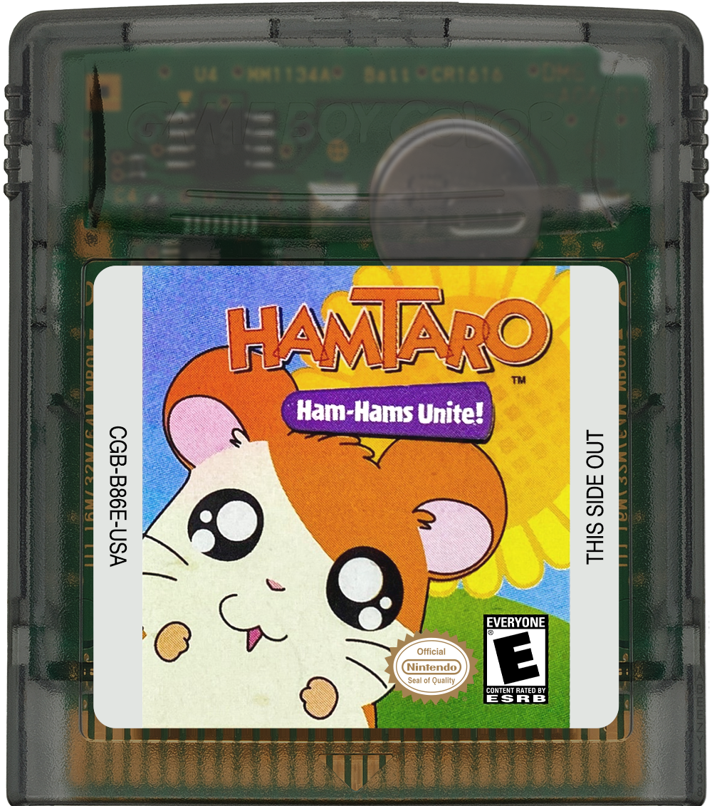Hamtaro - Ham-Hams Unite! Cartridge Label