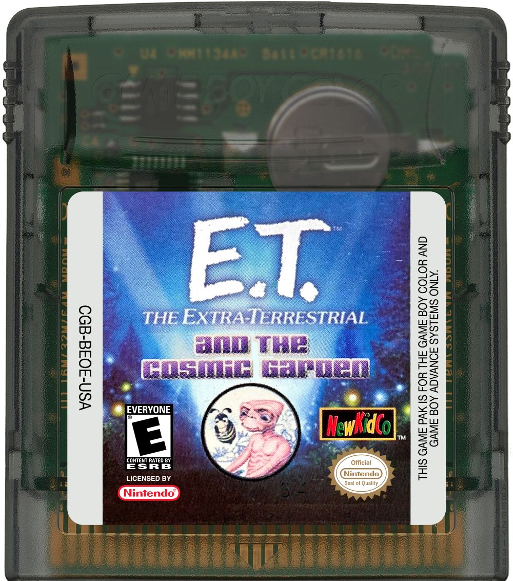 E.T. - The Extra-Terrestrial and the Cosmic Garden Cartridge Label