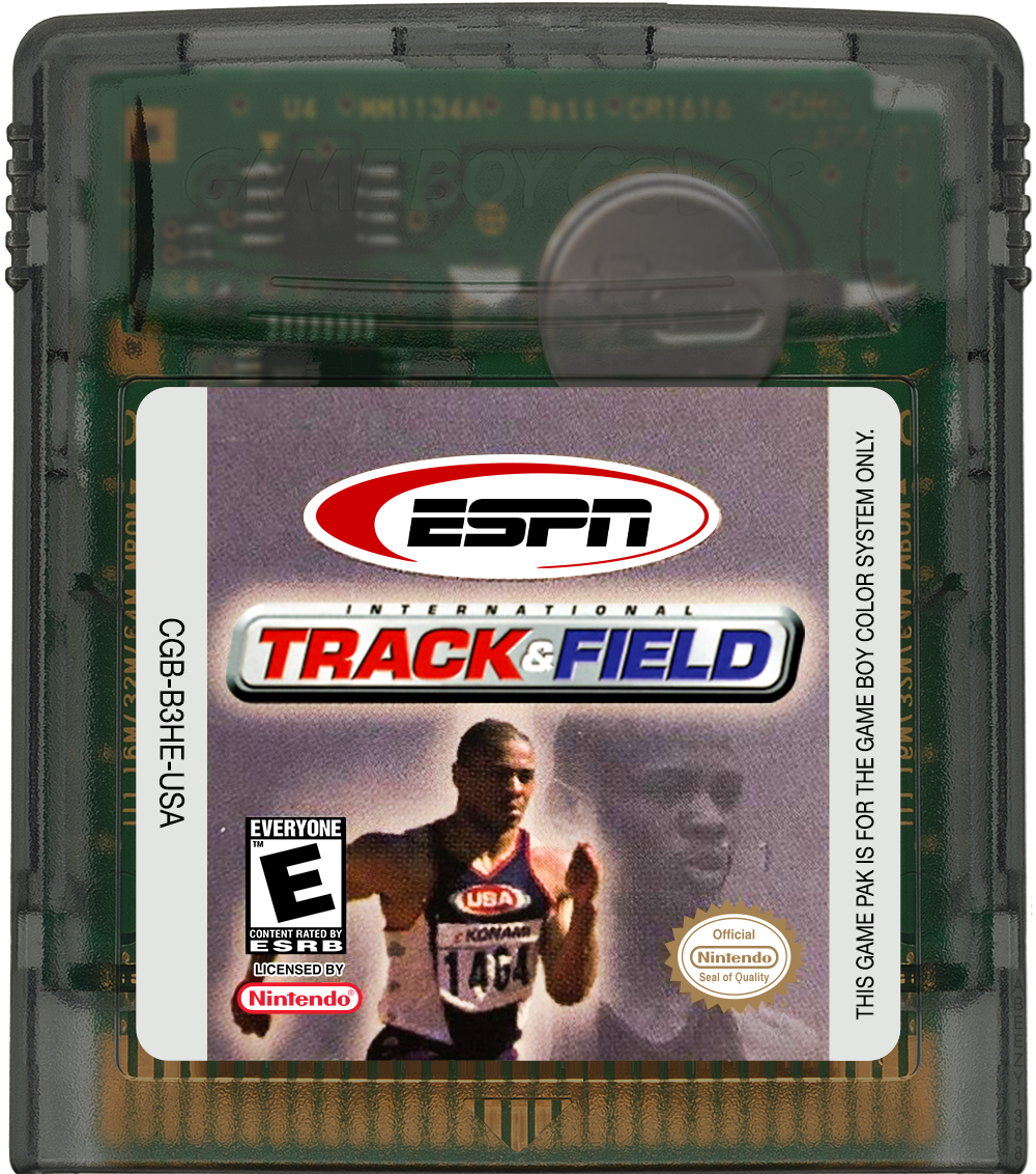ESPN International Track &amp; Field Cartridge Label