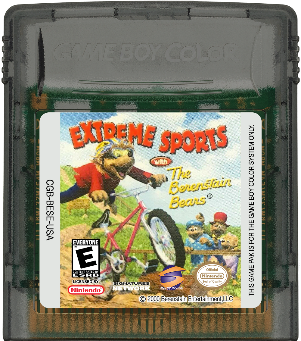 Extreme Sports with the Berenstain Bears Cartridge Label