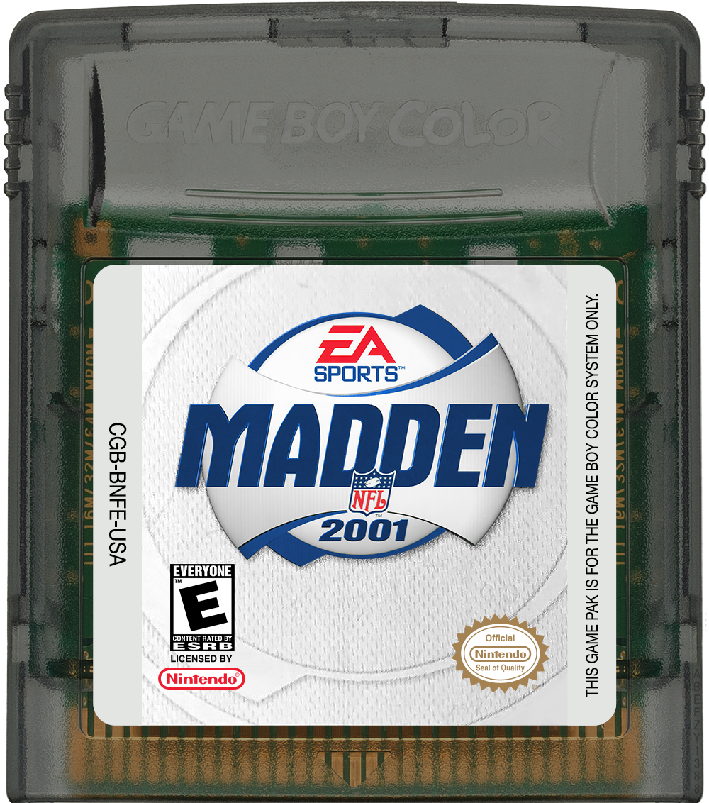 Madden NFL 2001 Cartridge Label