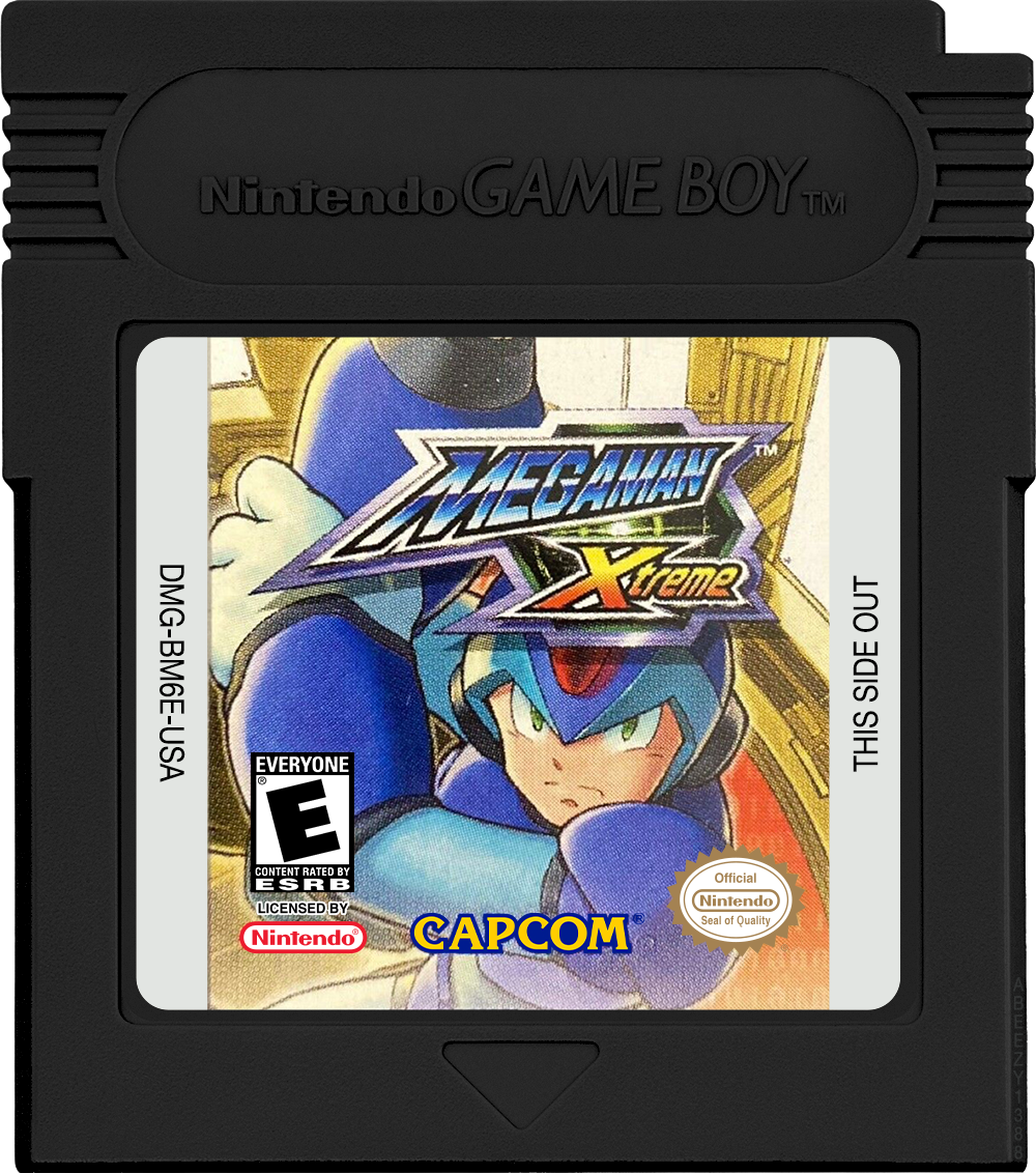 Mega Man Xtreme Cartridge Label