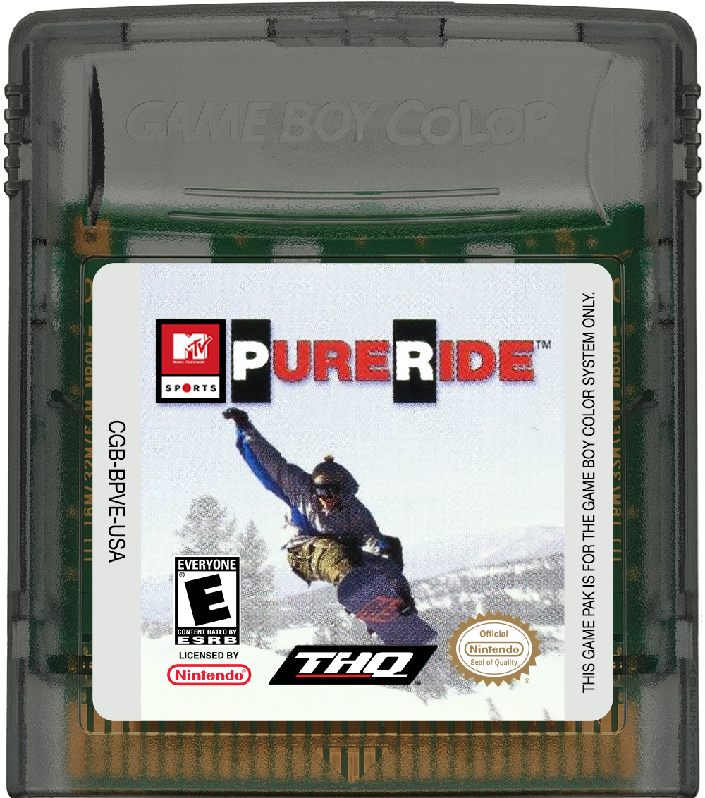 MTV Sports - Pure Ride Cartridge Label