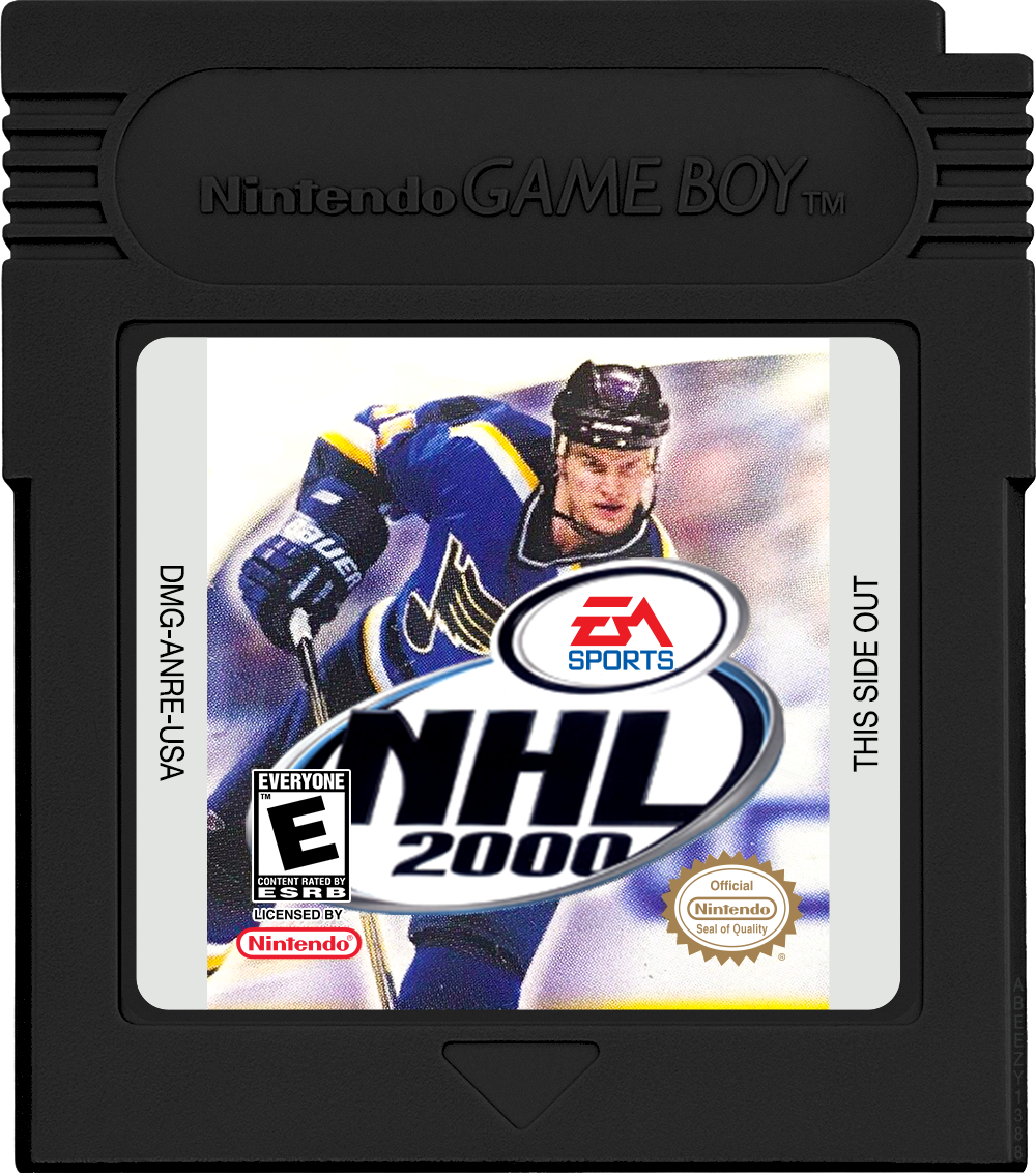 NHL 2000 Cartridge Label