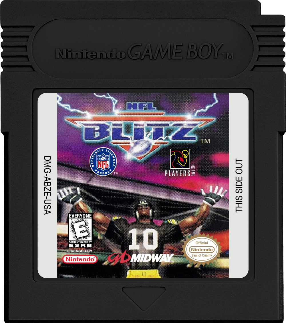 NFL Blitz Cartridge Label