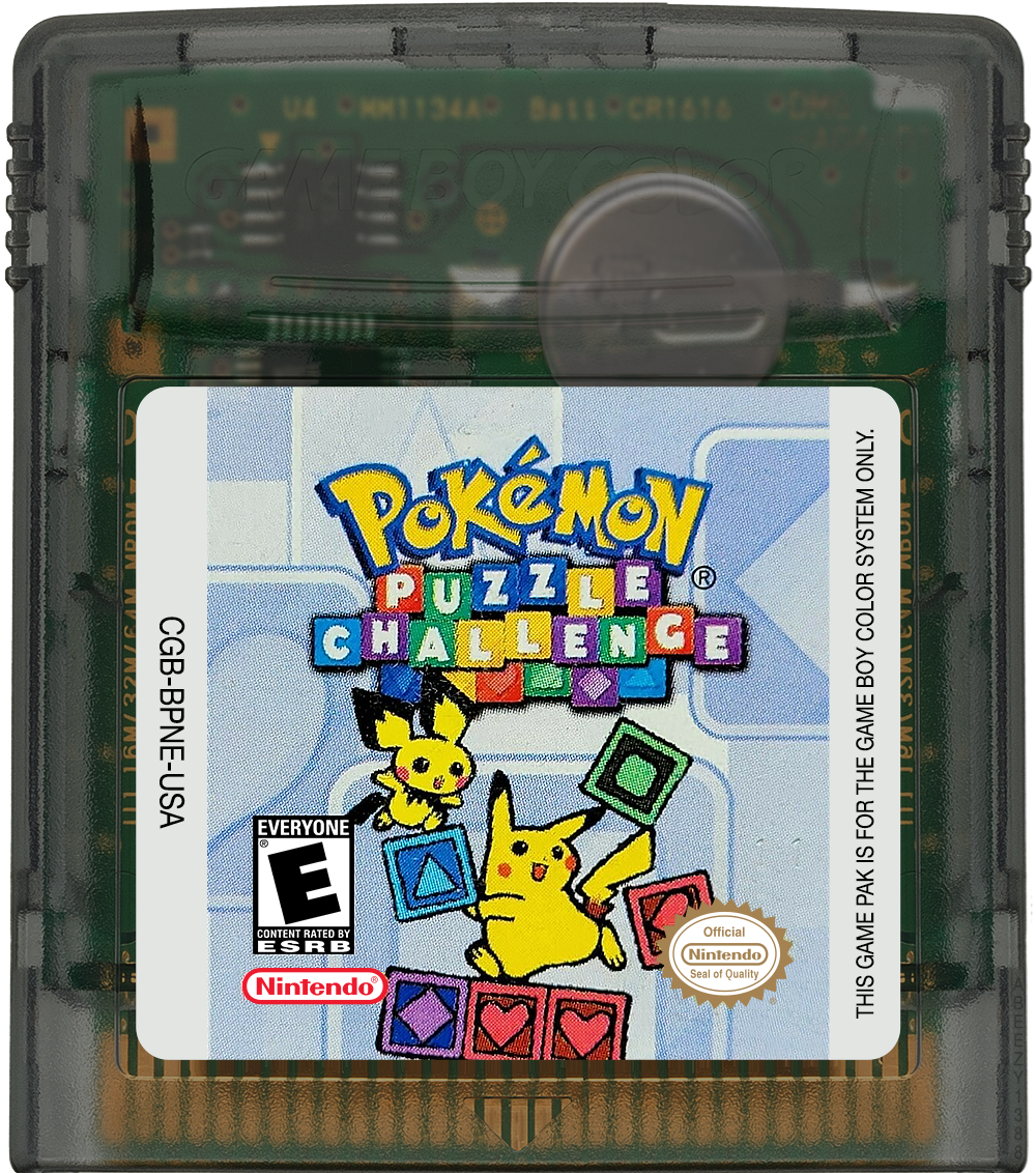 Pokémon Puzzle Challenge Cartridge Label