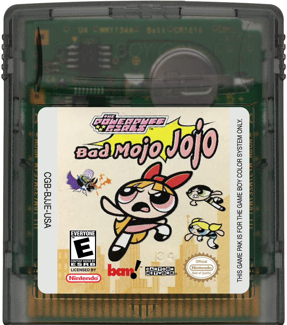 Powerpuff Girls, The - Bad Mojo Jojo Cartridge Label