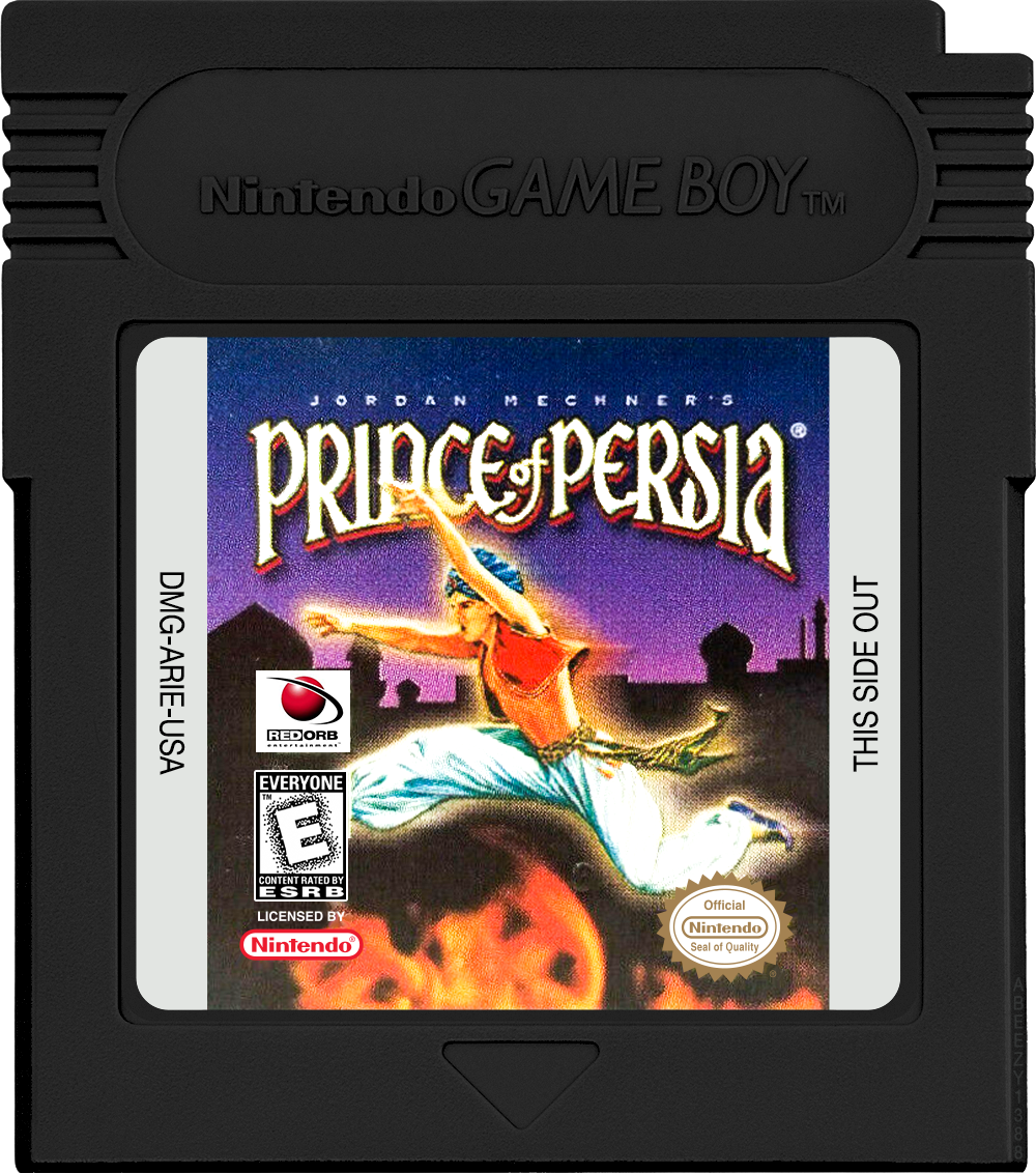 Prince of Persia Cartridge Label