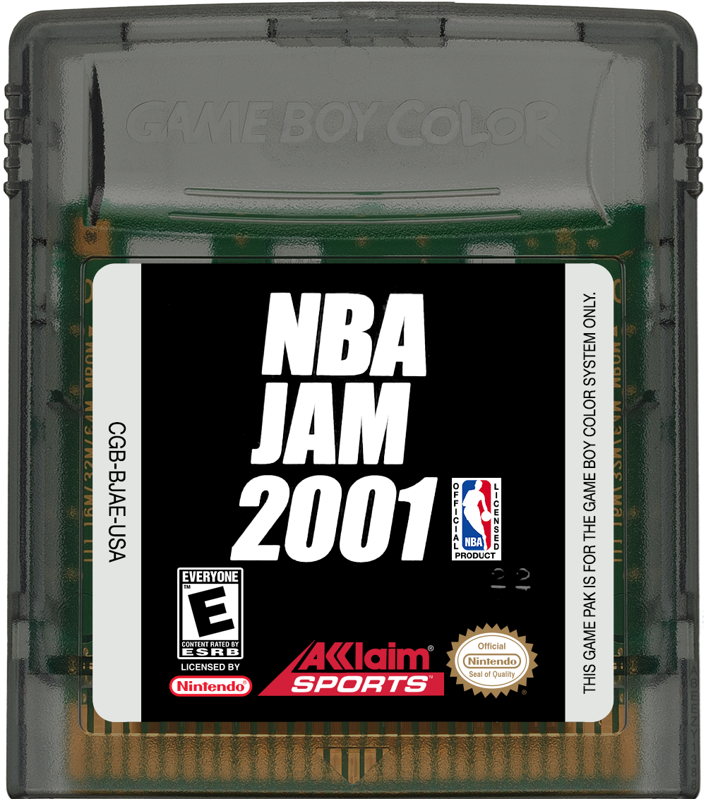 NBA Jam 2001 Cartridge Label