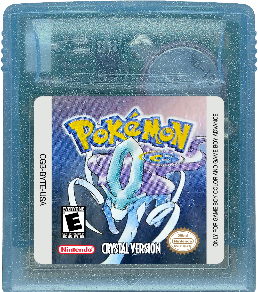Pokémon - Crystal Version Cartridge Label