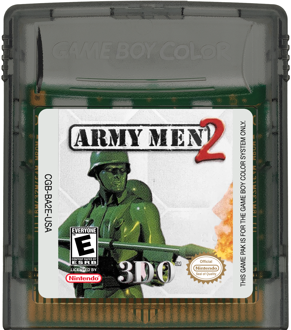 Army Men 2 Cartridge Label