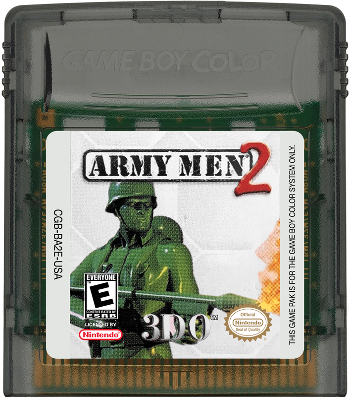 Army Men 2 Cartridge Label